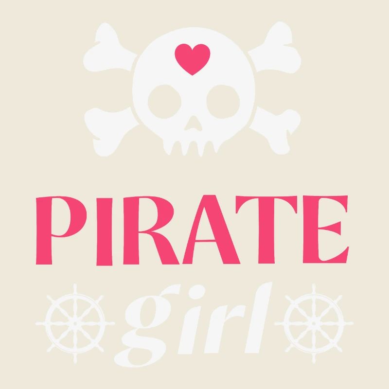 Piratenschädel für Mädchen