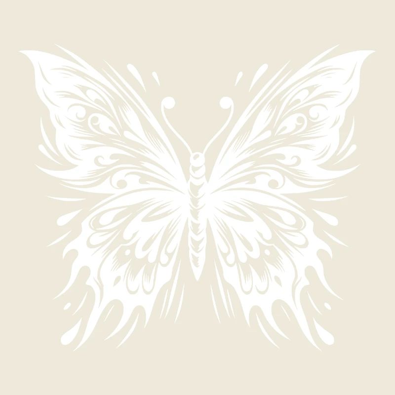 Encres Papillon Exotique Style de Tatouage