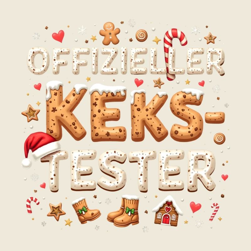 Offizieller Kekstester Weihnachtliches Design