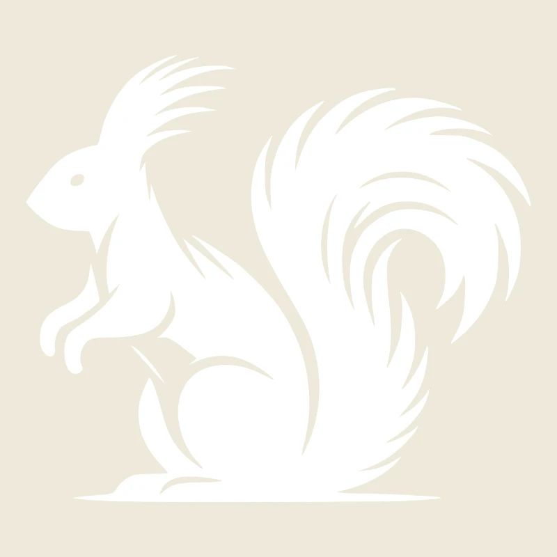 Eichhörnchen Tattoo Style Zeichnung