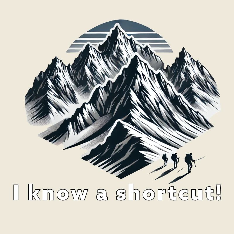 I know a shortcut! Mountains Hiking Extreme