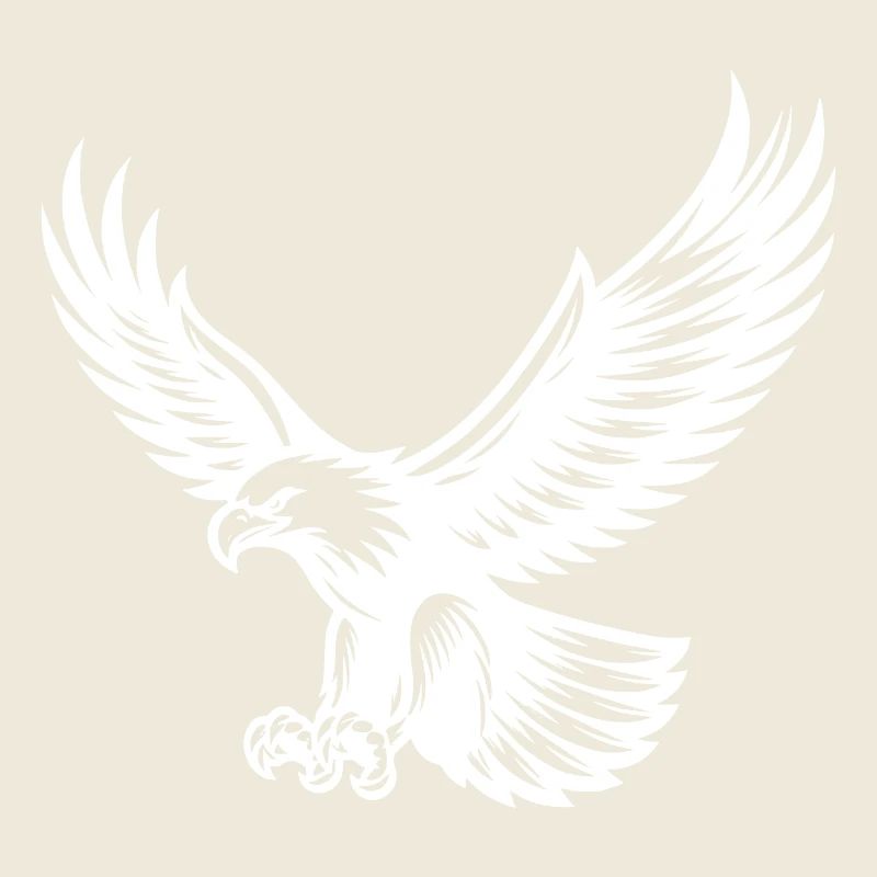 Bedrohlicher Adler im Anflug Tattoo Style