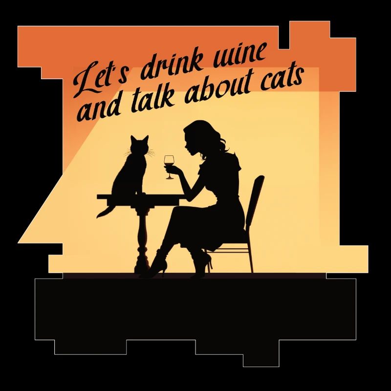 Lets drink wine and talk about cats