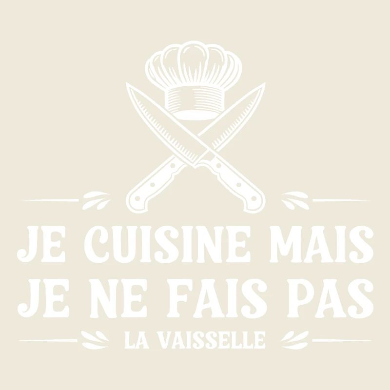 Je cuisine mais je ne fais pas la vaisselle