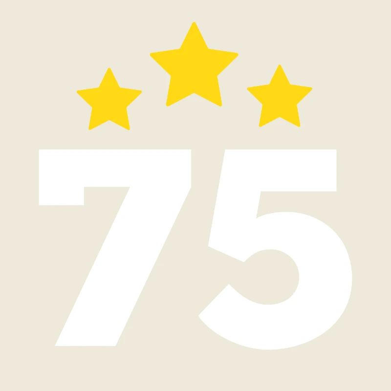 75 Years Star - 75th Anniversary Gift