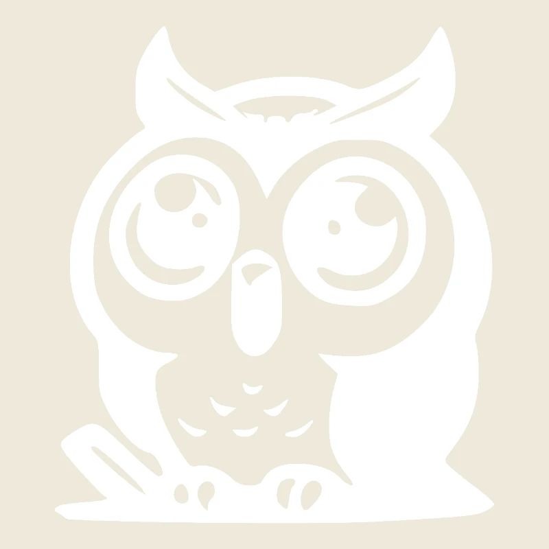 Kleine süße Eule mit großen Augen