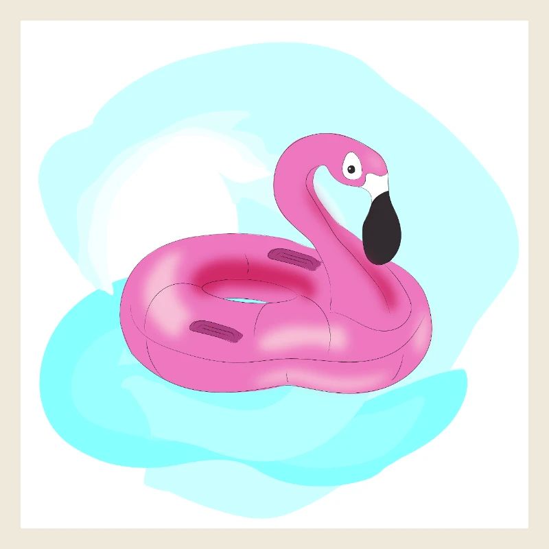 Pink pelican pool inflatable