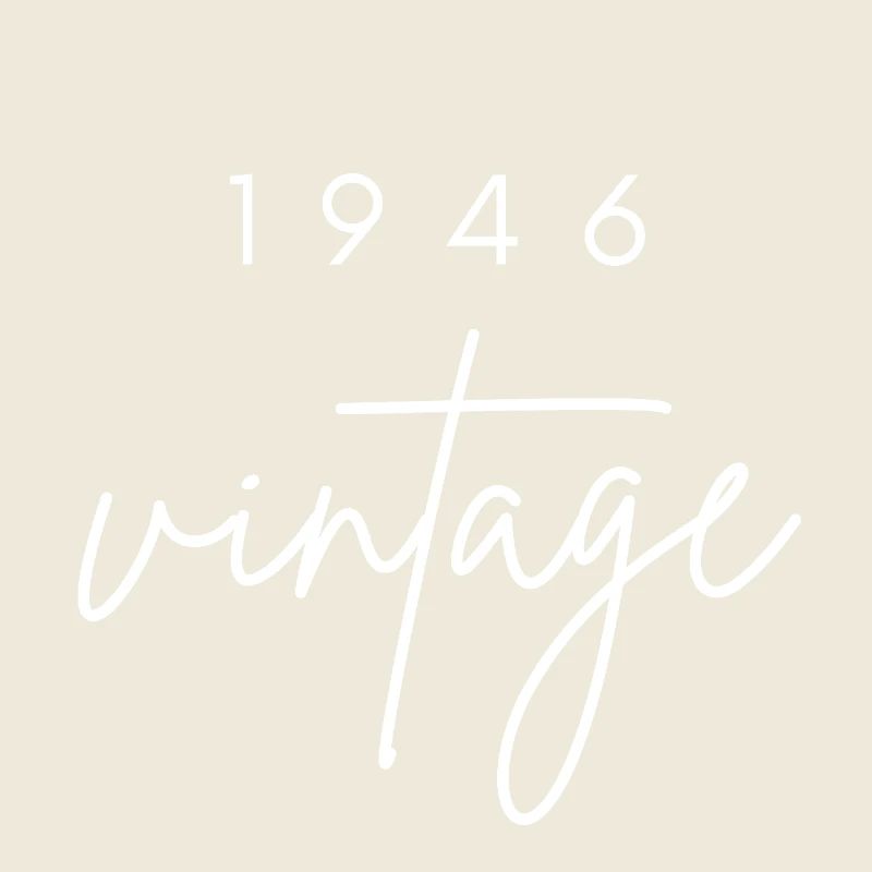 Anniversaire 1946 vintage