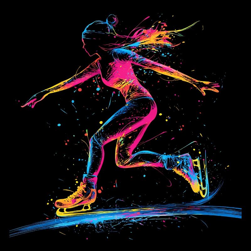 Eis Skating Schlittschuh Laufen Schlittschuhläufer