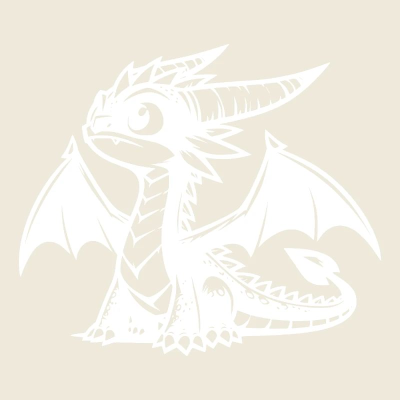 Petit dragon mignon magique avec des ailes