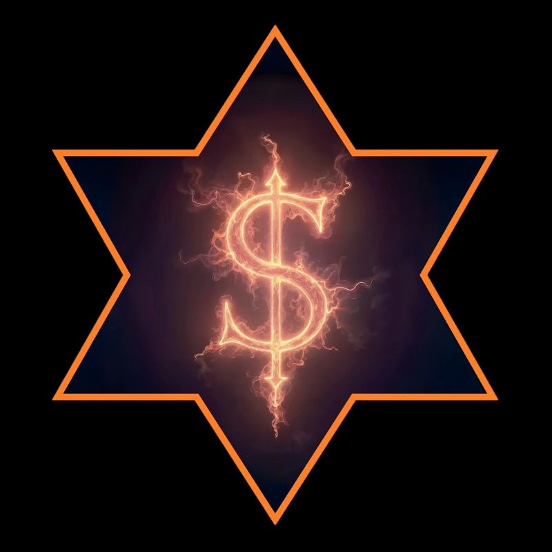 Signe de dollar brûlant