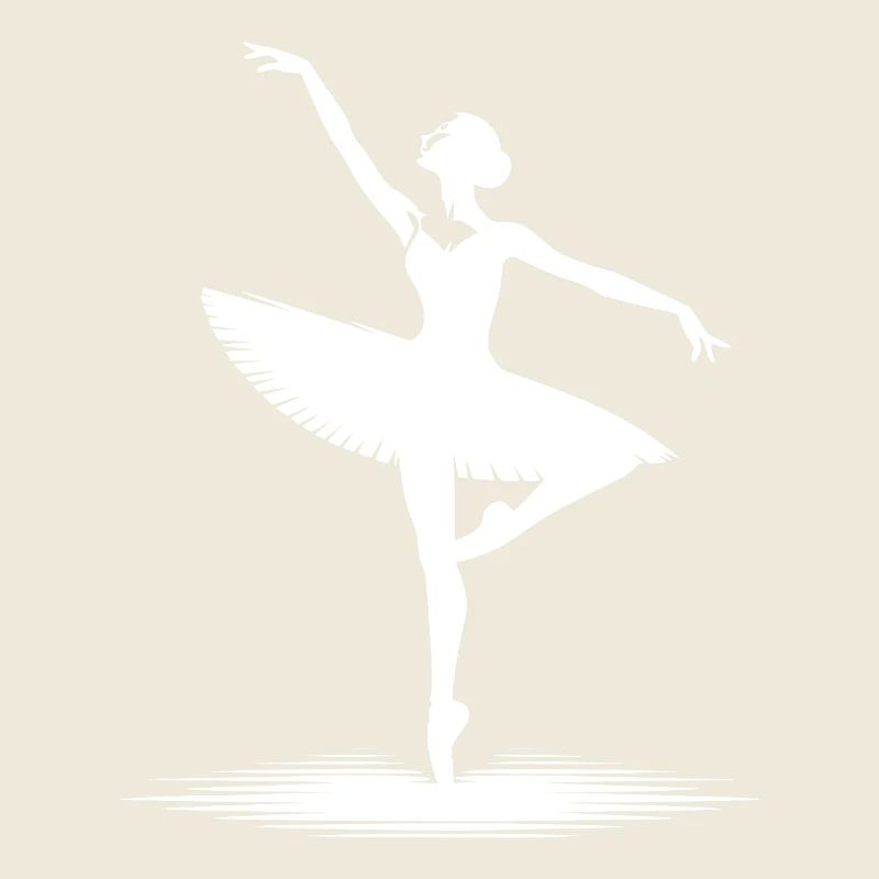 Perfekte Ballett Balance in der Tanzbewegung
