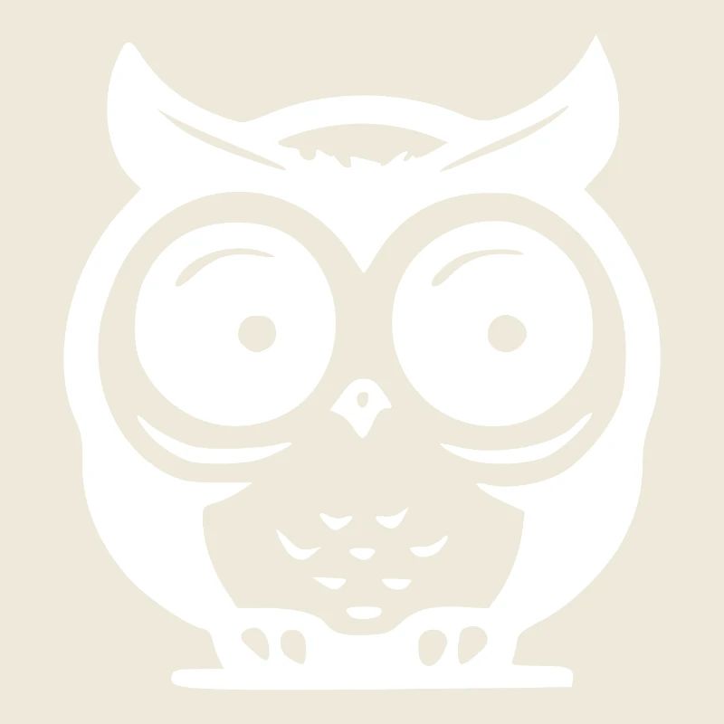 Minimalistisches Eulendesign Nachtvogel Motiv