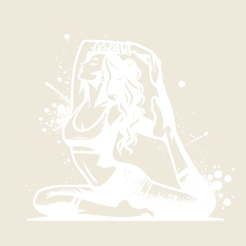 Yoga woman in deep concentration exercise