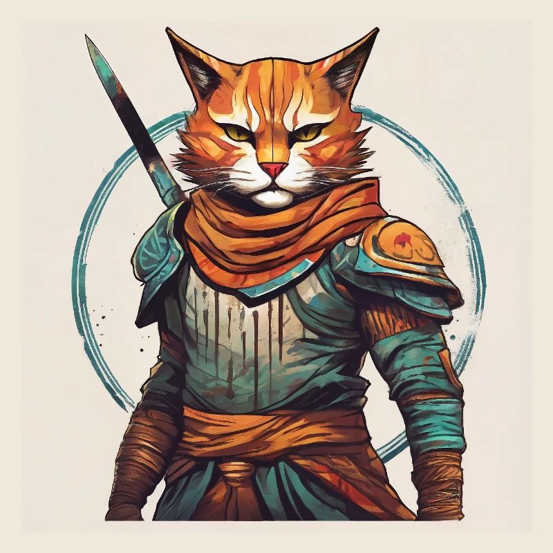 Guerrier chat