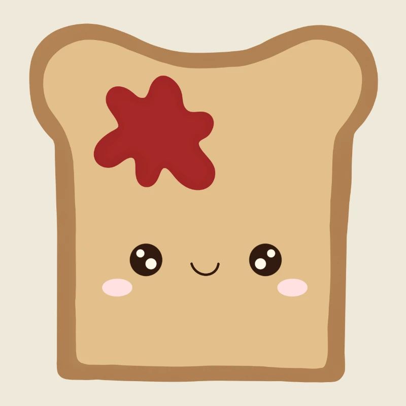Kawaii Toast mit Marmelade