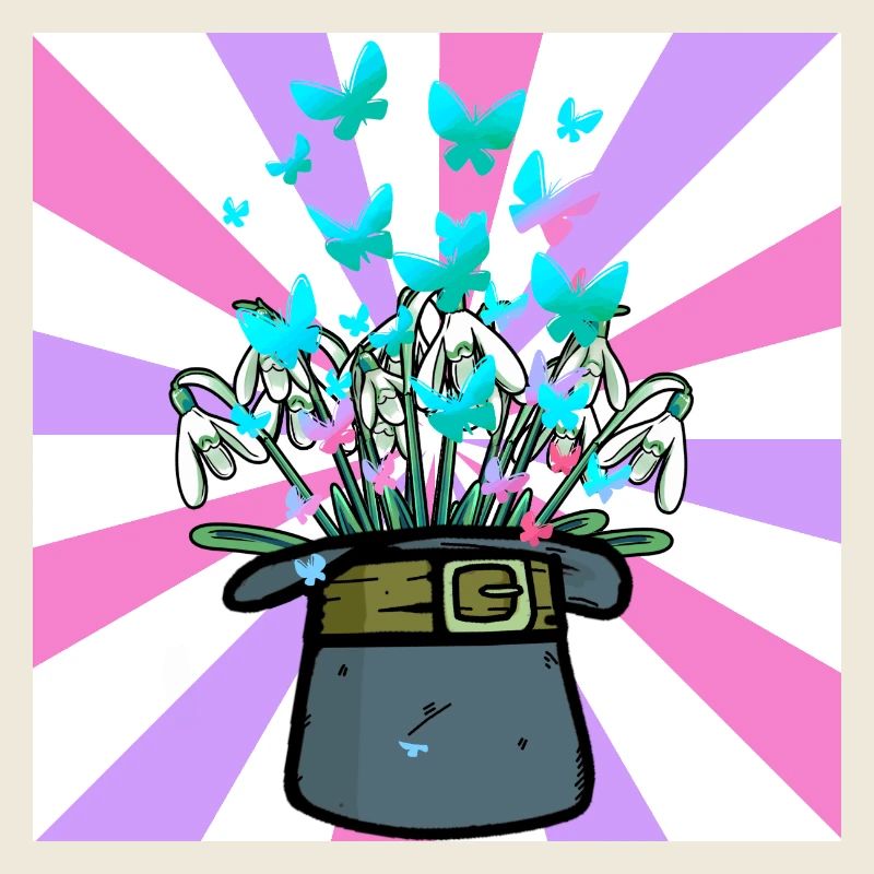 Hat Conjure Spring Beginning Flowers Flower