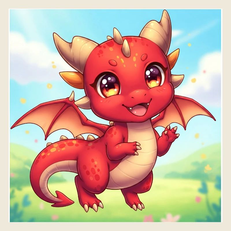 Red Chibi Dragon