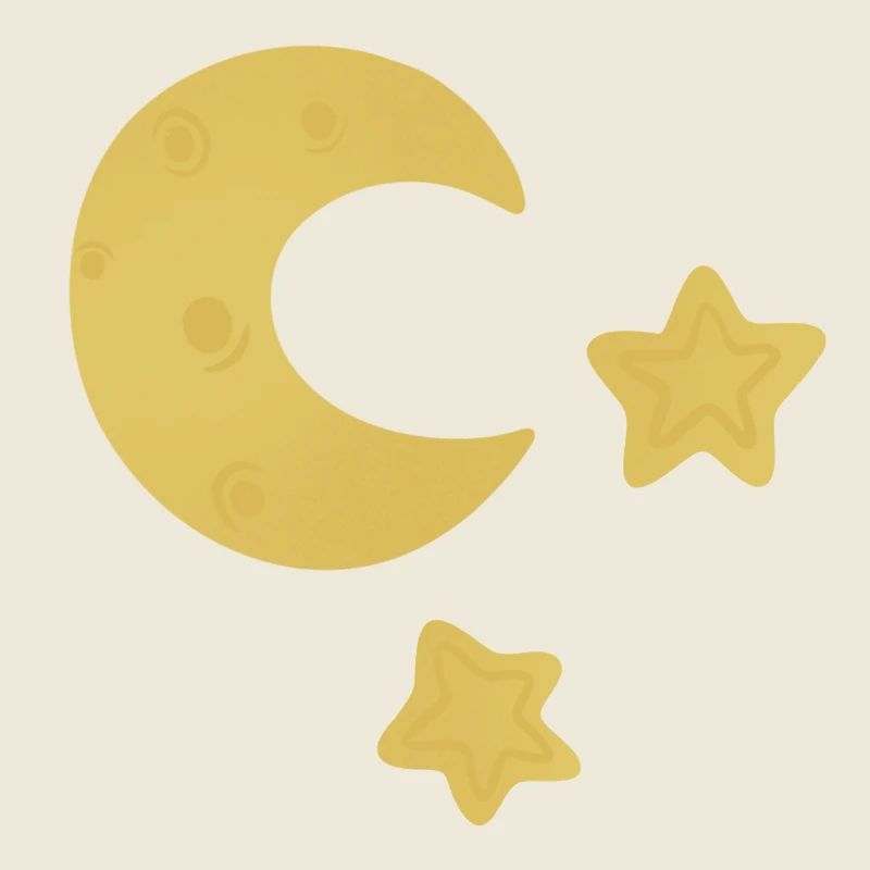Lune et étoiles
