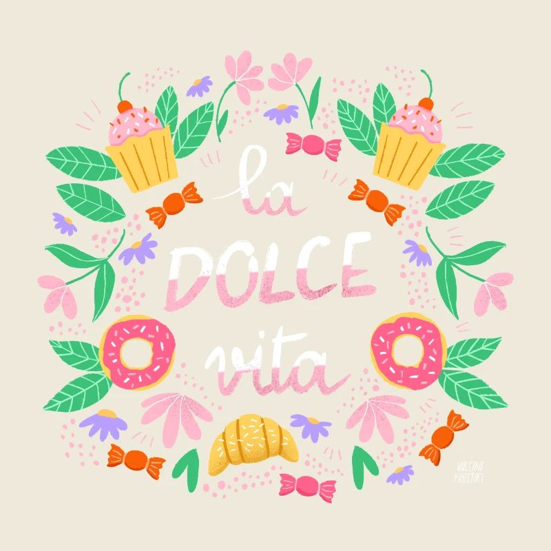 Lettrage à la main La Dolce Vita
