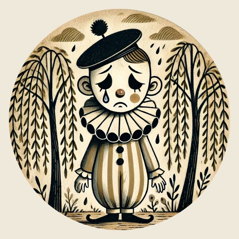 Trauriger Clown