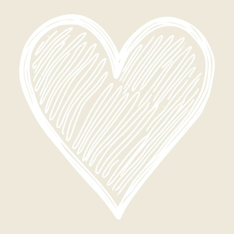 Süßes Herz Hand Gezeichnet