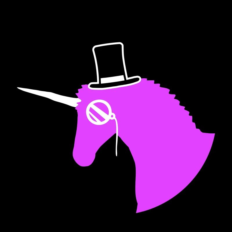 Licorne Sir Gentleman Mr. Rich Monocle Chapeau haut de forme