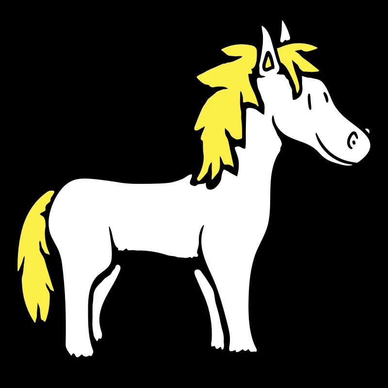 Pferd Süß Pony Fohlen Pferdemädchen Niedlich Comic