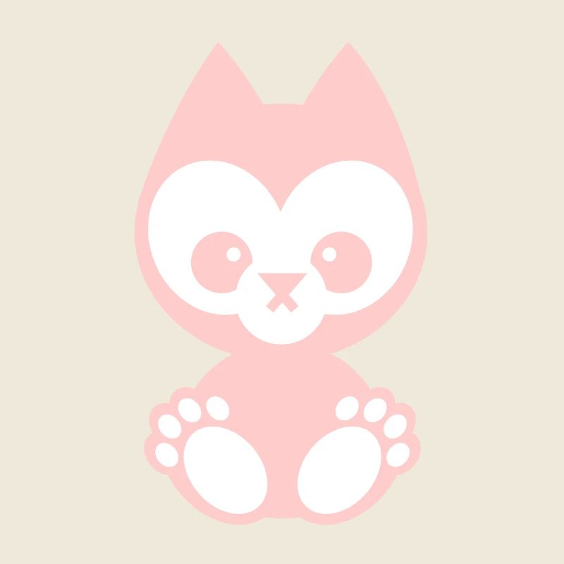 little animals - cat pink
