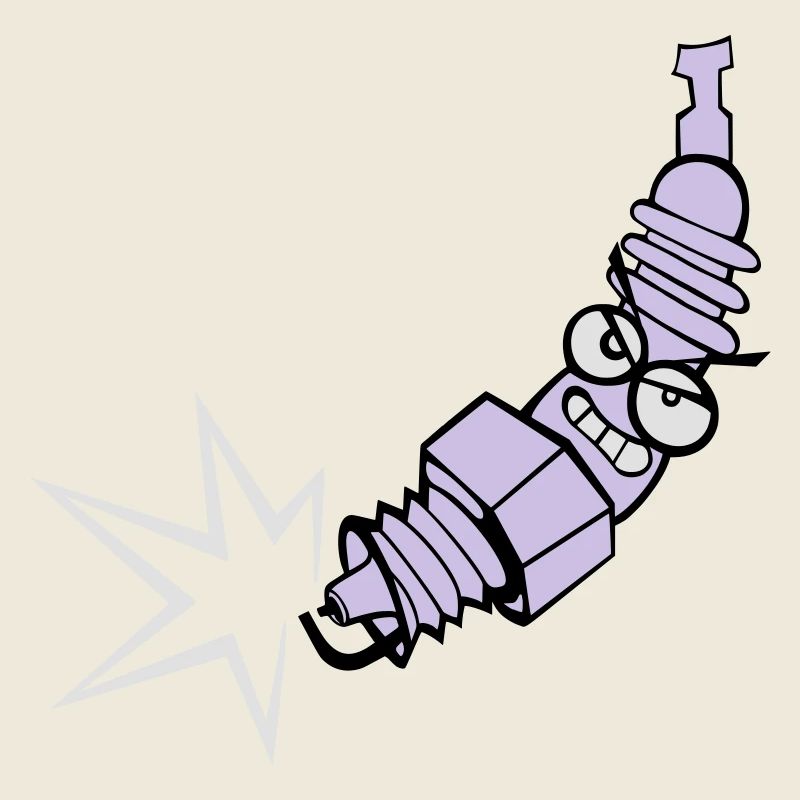 Spark plug with color changing function