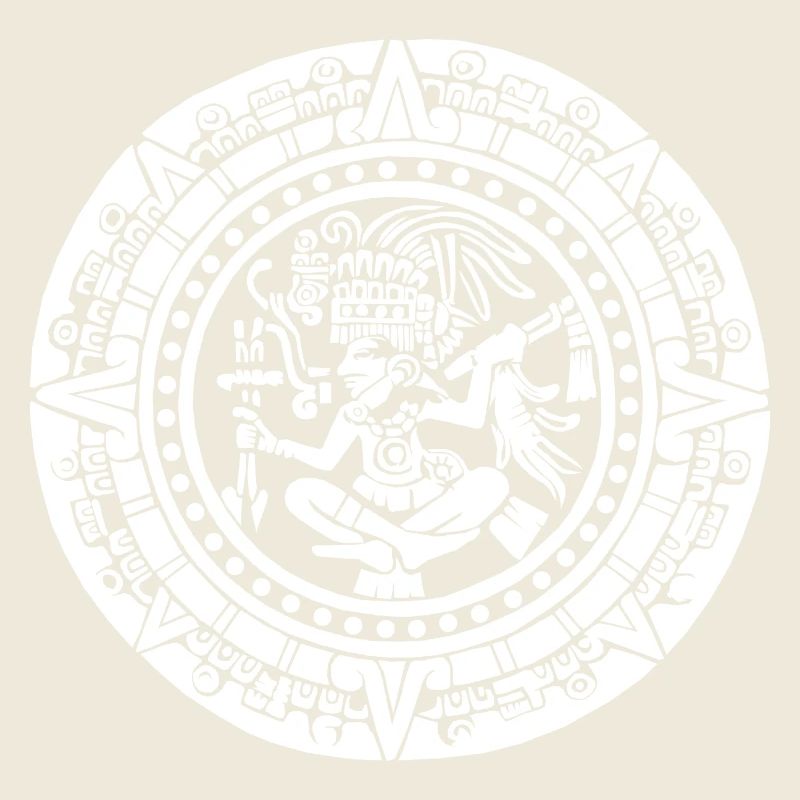 Calendrier maya - Blanc