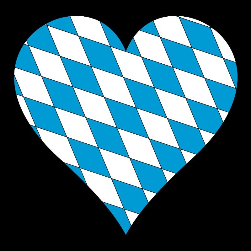 Bavière, Drapeau bavarois, coeur