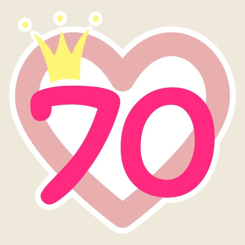 70e anniversaire princesse couronne
