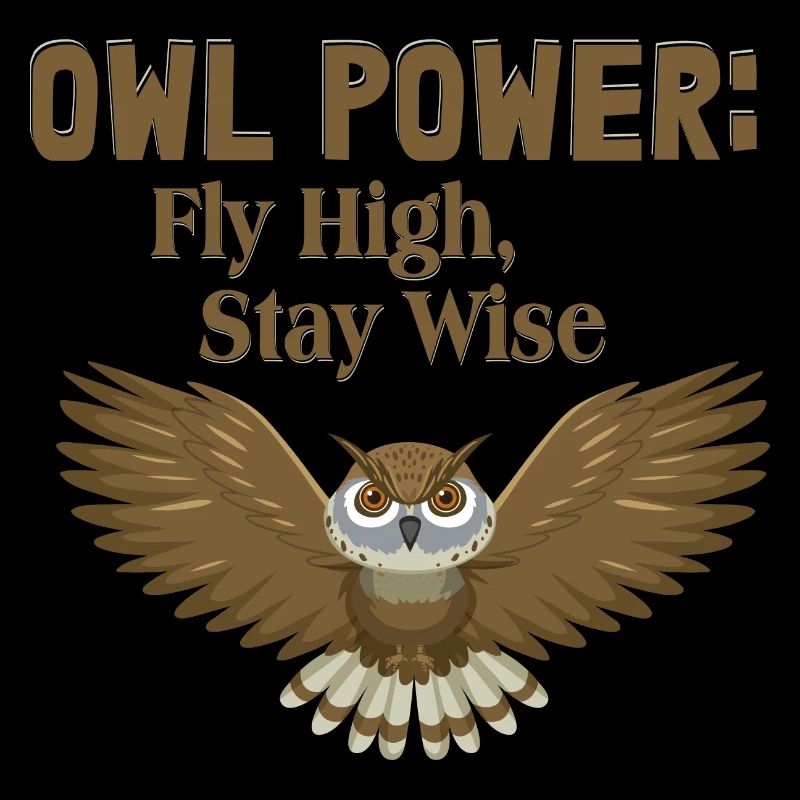 Owl Power: Fly High, Stay Wise Nocturnal Bird Nigh