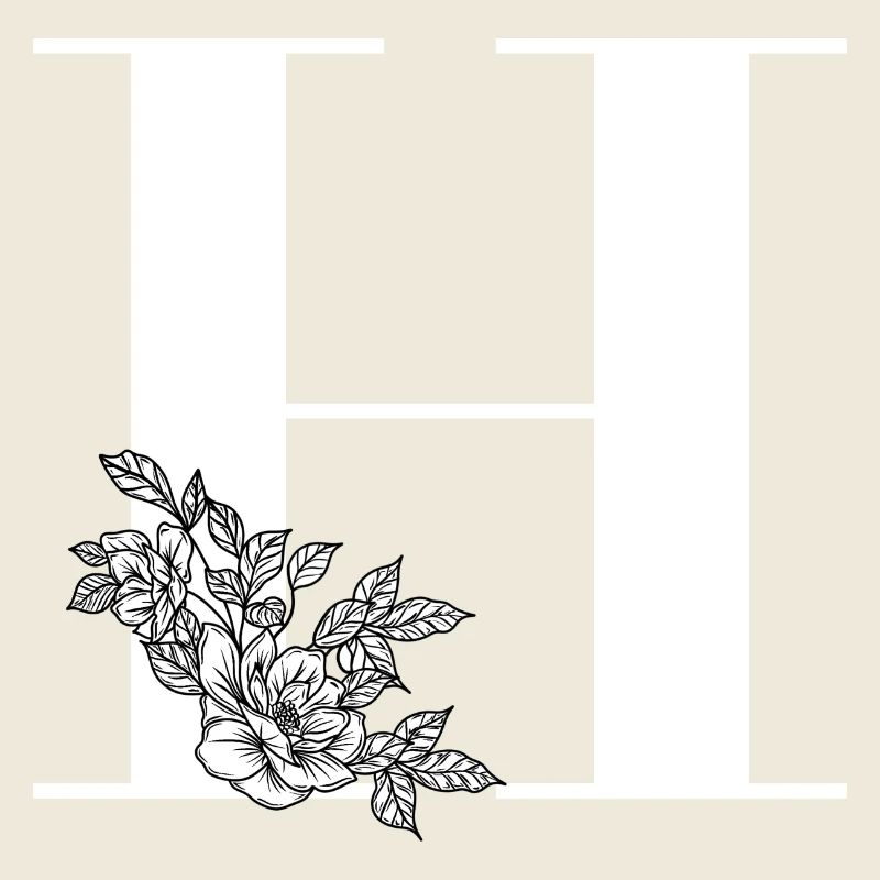 Letter H Flower
