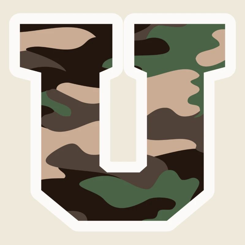 Buchstabe U Militärtarnung - Geschenkidee