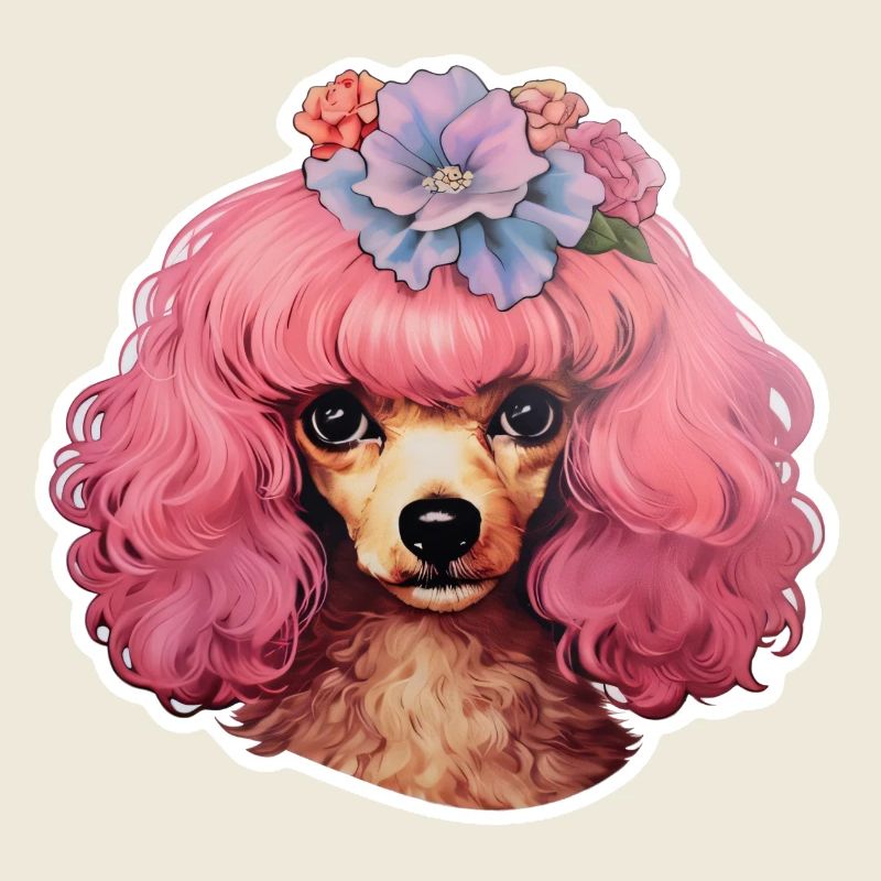 Poodle decorated