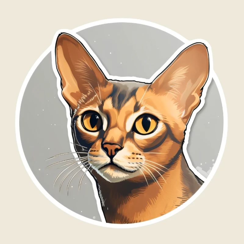 Abyssinian Cat Head