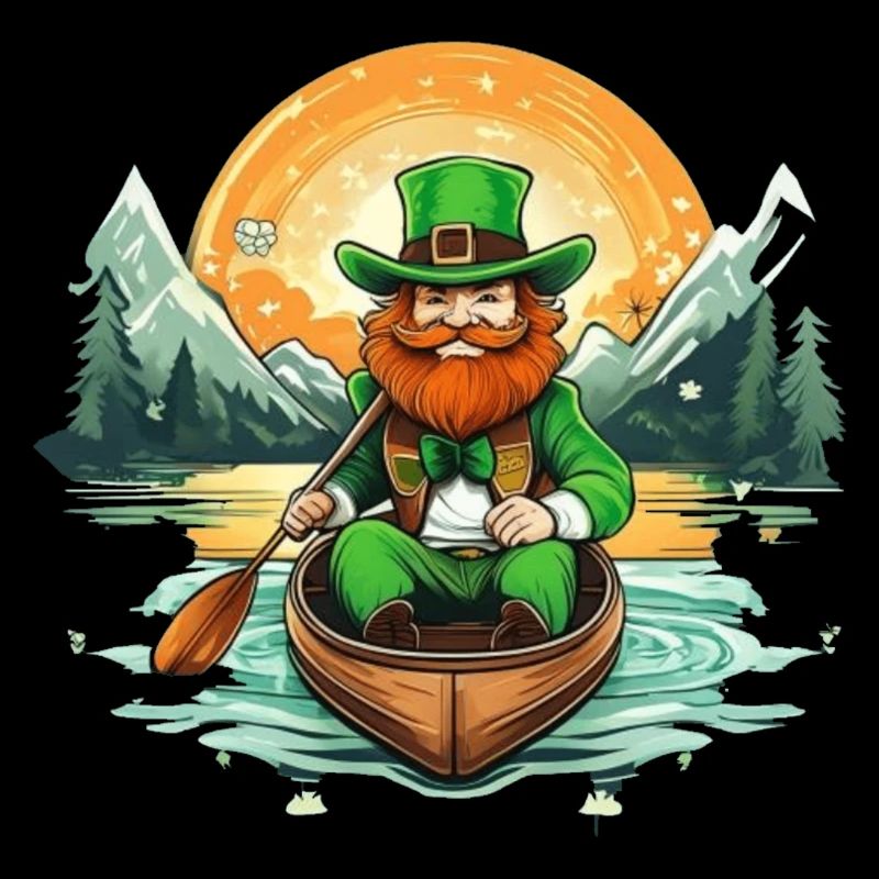 St. Patrick's Day Kleeblatt Kajak