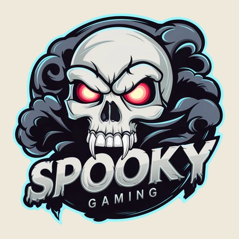 Spooky Gaming - Skelett Schädel Videospiel