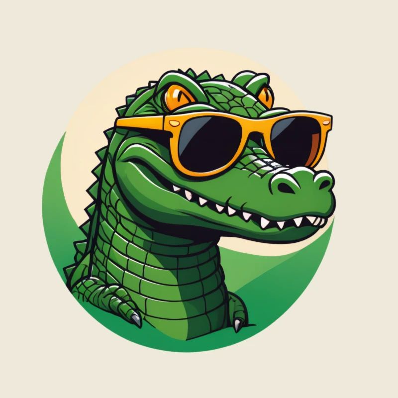 Cooles Krokodil
