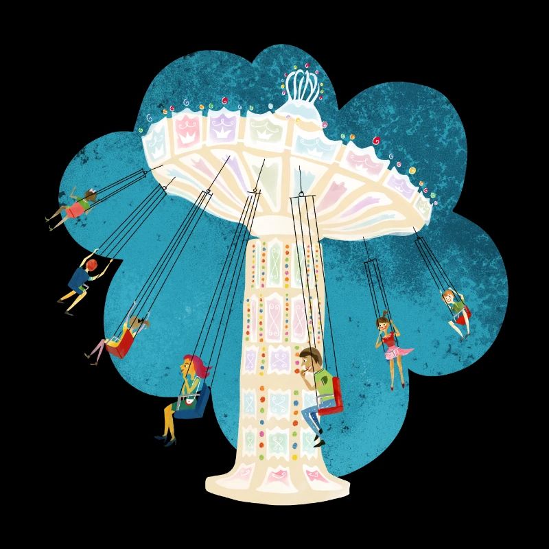 Chain Carousel Vintage Retro Nostalgia