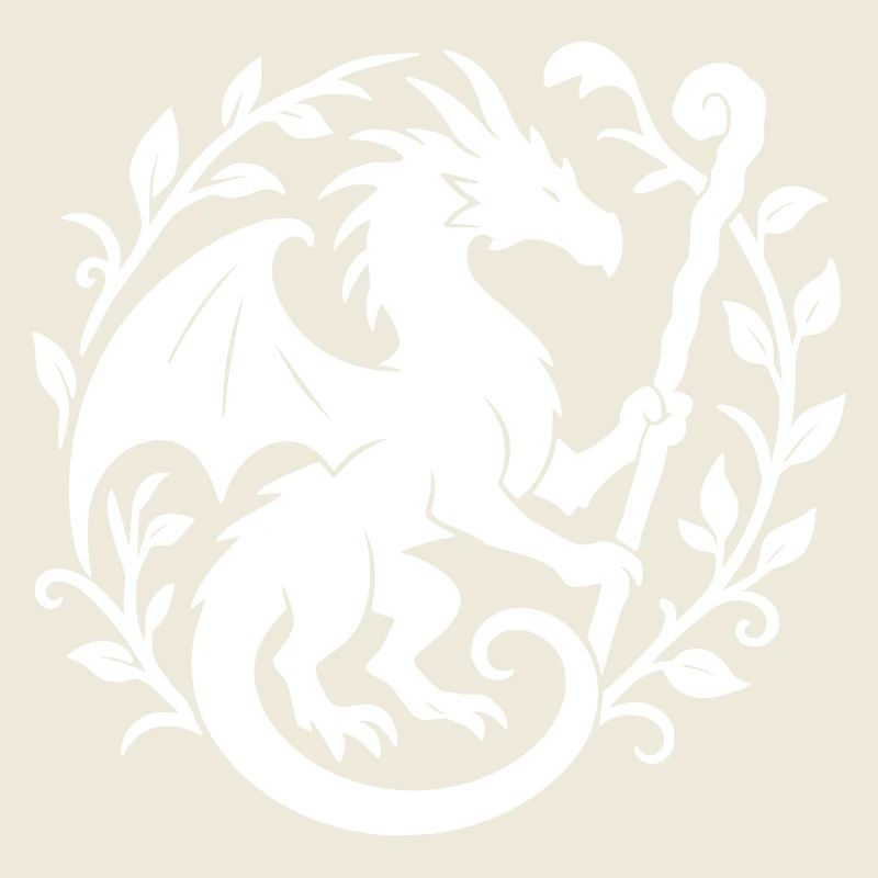 Druid Dragon (white)