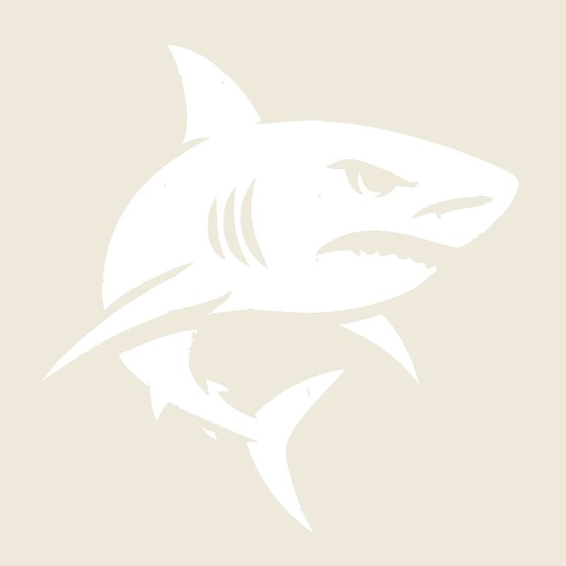 Requin méchant et de mauvaise humeur