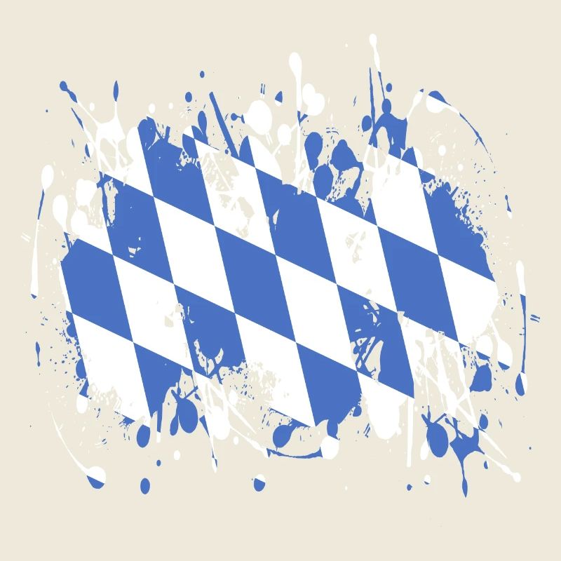 Diamants bavarois bleu-blanc