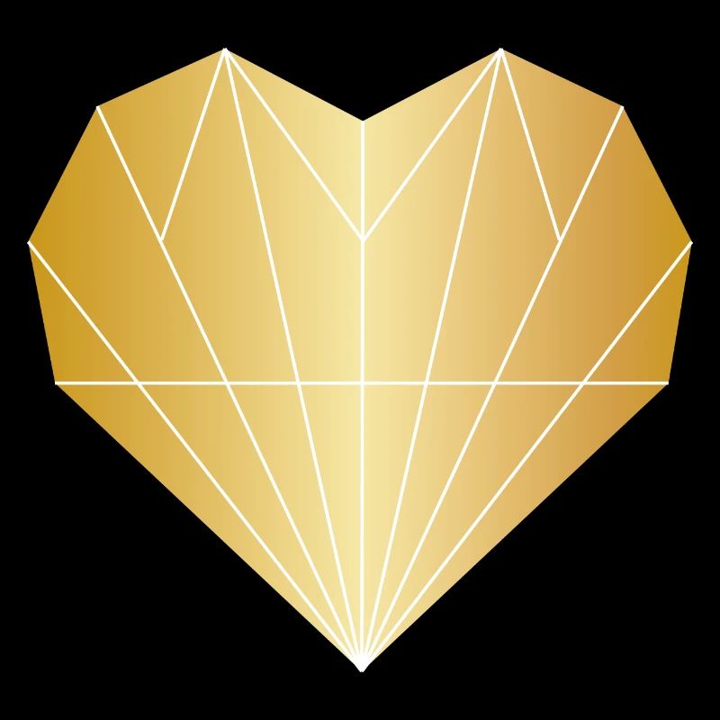 Herz Diamant Gold