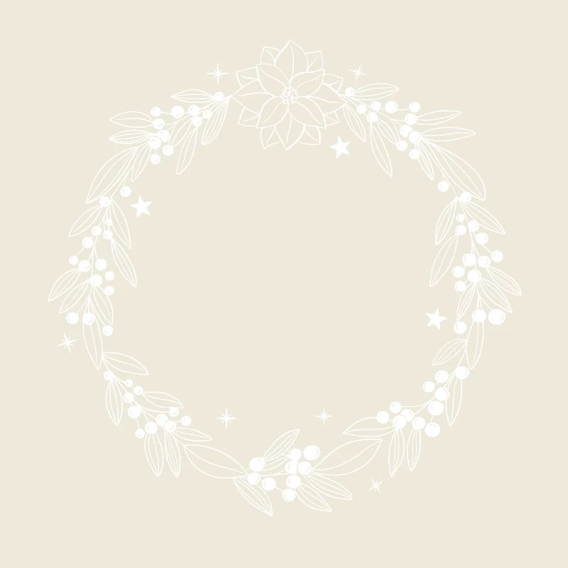 Christmas wreath can be personalized with your text