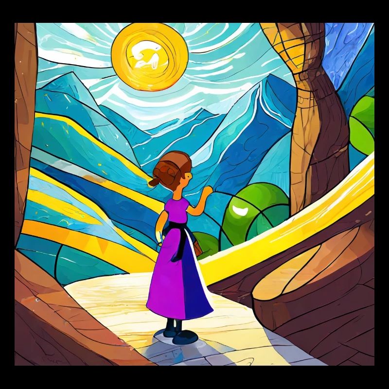 Das kleine Mädchen in der Sonne