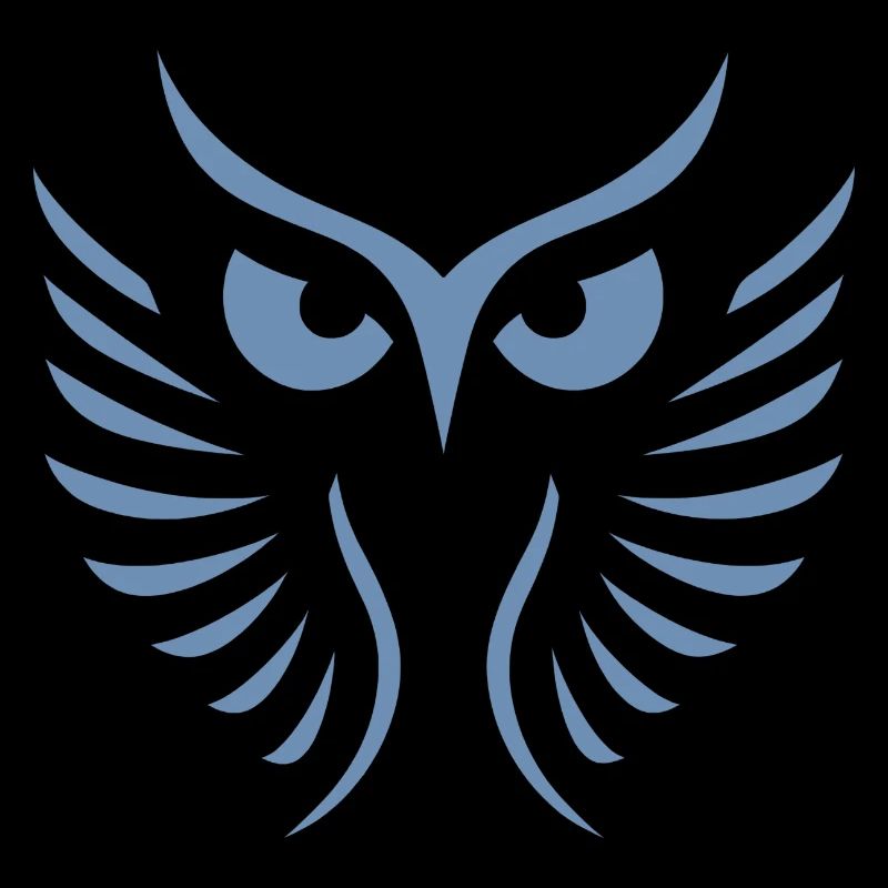 Modern Owl: Abstract, Minimalist Art