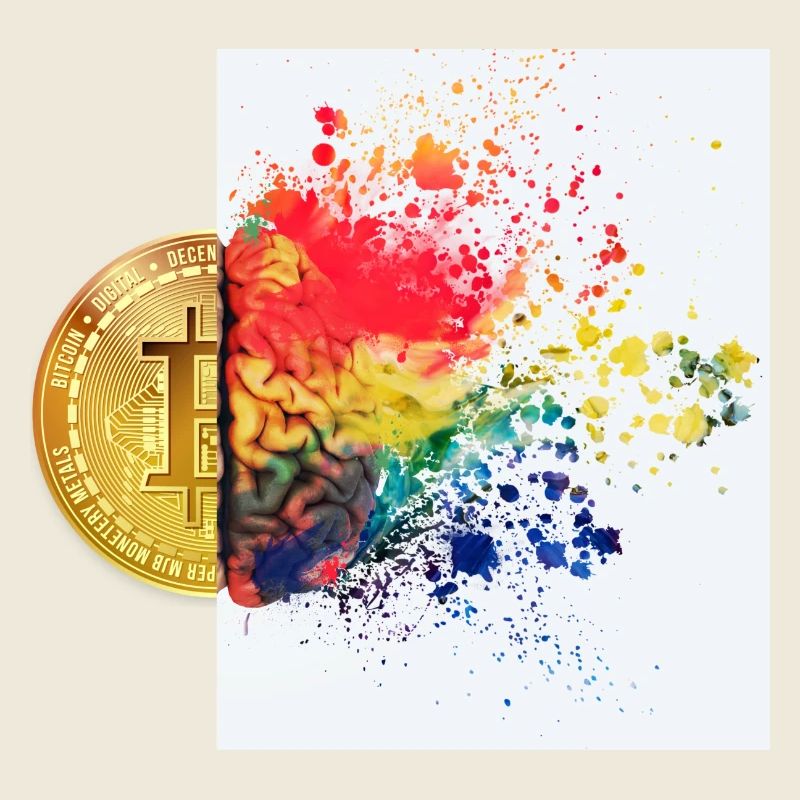 Krypto Gehirn 1 Bitcoin BTC ETH